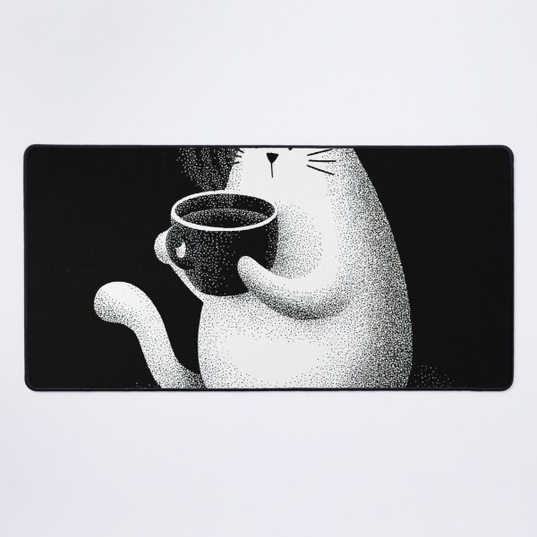 Item preview, Whiskered Mornings with Mr. Paws designed and sold by Venon28.
