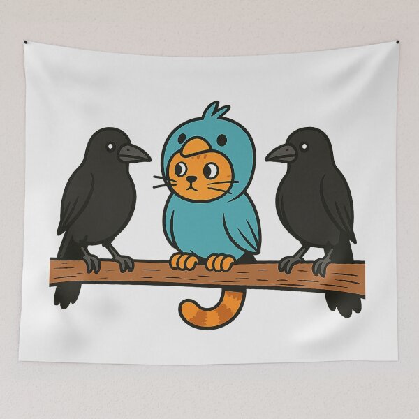 Item preview, Cute Cat Trying To Fit In designed and sold by Planetporridge.