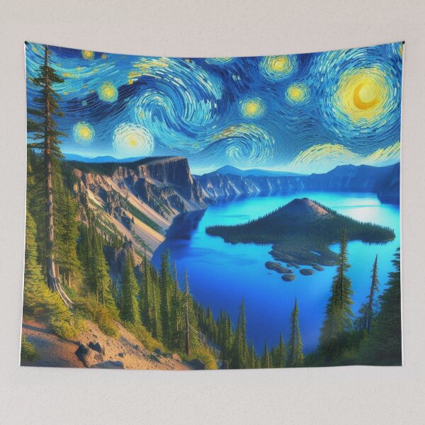 Item preview, Starry Night Crater Lake National Park designed and sold by Esskay Designs.