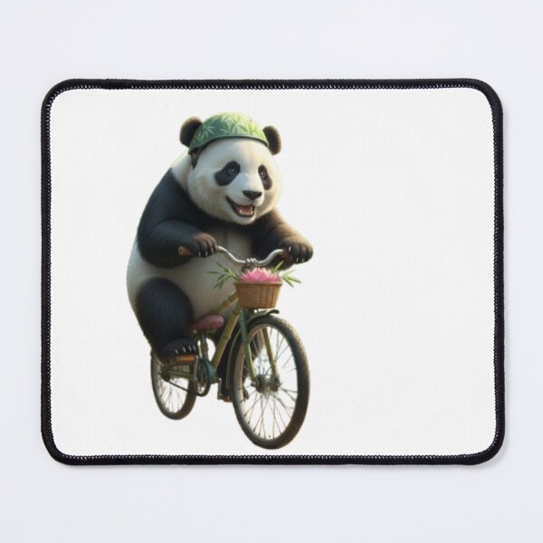 Item preview, a panda riding a bicycle designed and sold by cyrille68.
