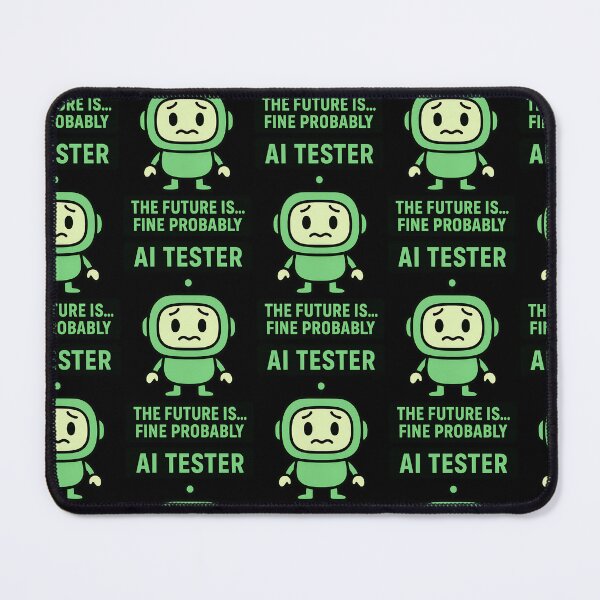 Item preview, AI Tester The Future Is Fine Probably Funny Tech Design designed and sold by TeeTimeTreasure.
