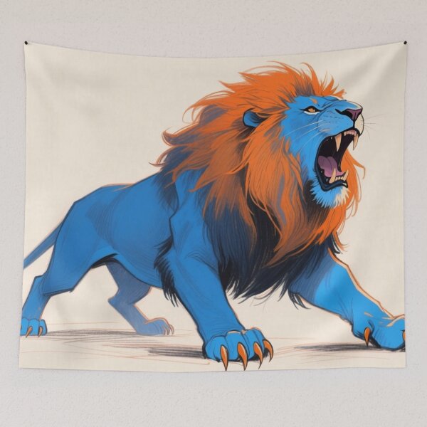 Item preview, Roar of the Flame in a Coat of Blue designed and sold by SabaMirzique.