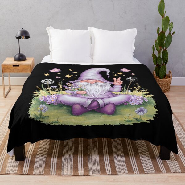 Item preview, Peaceful Garden Gnome With Flowers And Butterflies designed and sold by MicheleDanita.