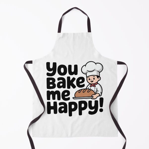 Item preview, You Bake Me Happy! Cute Bakers Pun designed and sold by PMCreative.