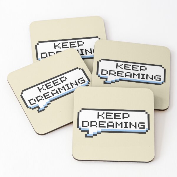 Item preview, Keep Dreaming Sticker designed and sold by Potato Quality Prints.