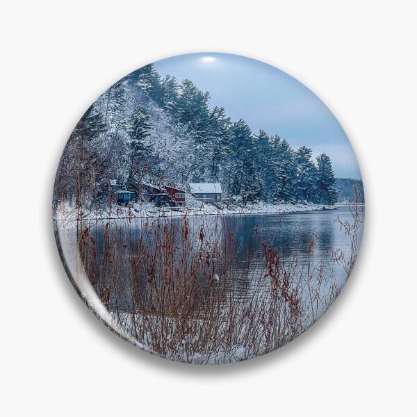 Item preview, Devils Lake in Winter — Snowy Wisconsin Wilderness Landscape Photography designed and sold by aadventures.