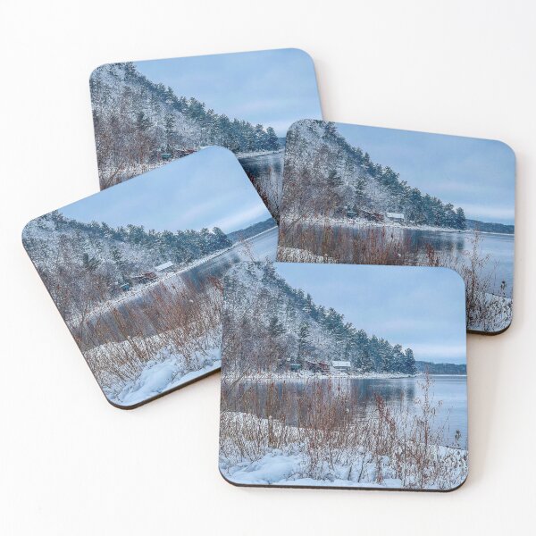 Item preview, Devils Lake in Winter — Snowy Wisconsin Wilderness Landscape Photography designed and sold by aadventures.