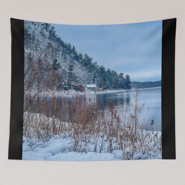 Item preview, Devils Lake in Winter — Snowy Wisconsin Wilderness Landscape Photography designed and sold by aadventures.