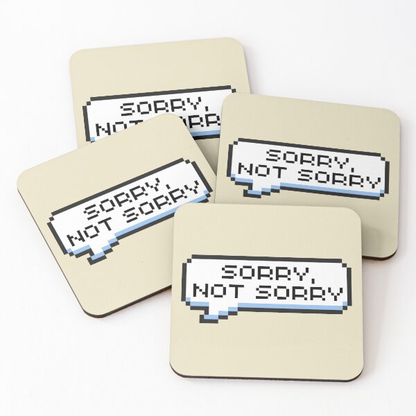 Item preview, Sorry, Not Sorry Sticker designed and sold by Potato Quality Prints.