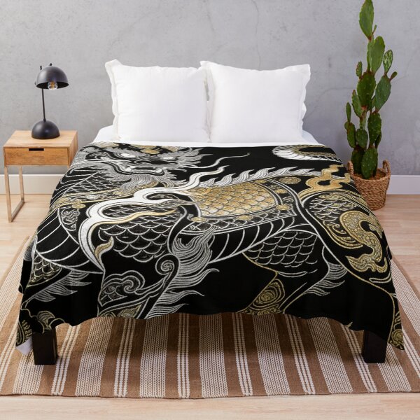 Item preview, Divine Golden Qilin & Dragon Black Lacquer Style designed and sold by zzz888.