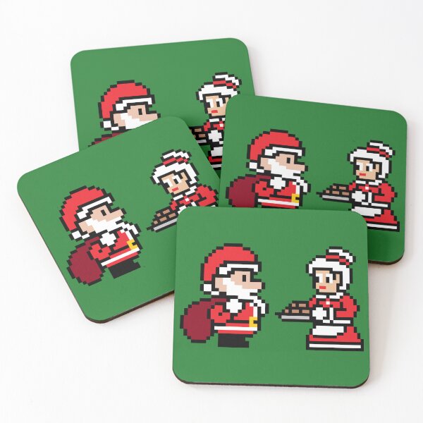 Item preview, 8-bit Christmas Santa and Mrs. Claus designed and sold by IORS.