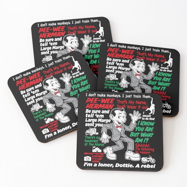 Item preview, Pee Wee Herman Caricature Quotes Dks designed and sold by Alema Art.