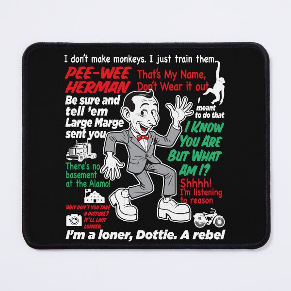 Item preview, Pee Wee Herman Caricature Quotes Dks designed and sold by Alema Art.