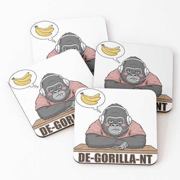 Item preview, Lazy Gorilla Gamer with Headset designed and sold by holywarter.