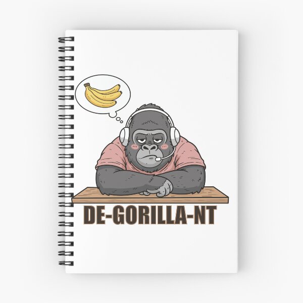 Item preview, Lazy Gorilla Gamer with Headset designed and sold by holywarter.
