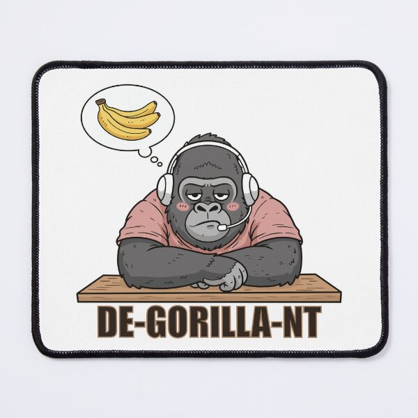 Item preview, Lazy Gorilla Gamer with Headset designed and sold by holywarter.