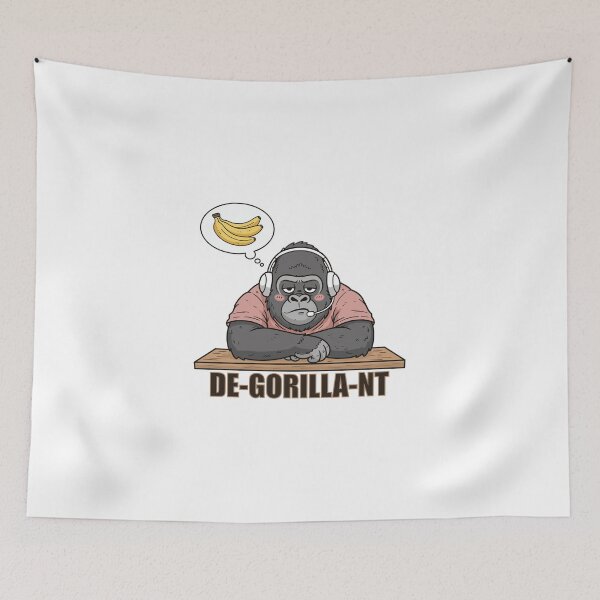 Item preview, Lazy Gorilla Gamer with Headset designed and sold by holywarter.