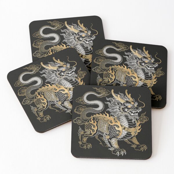 Item preview, Majestic Silver & Gold Qilin Mythical Guardian designed and sold by zzz888.