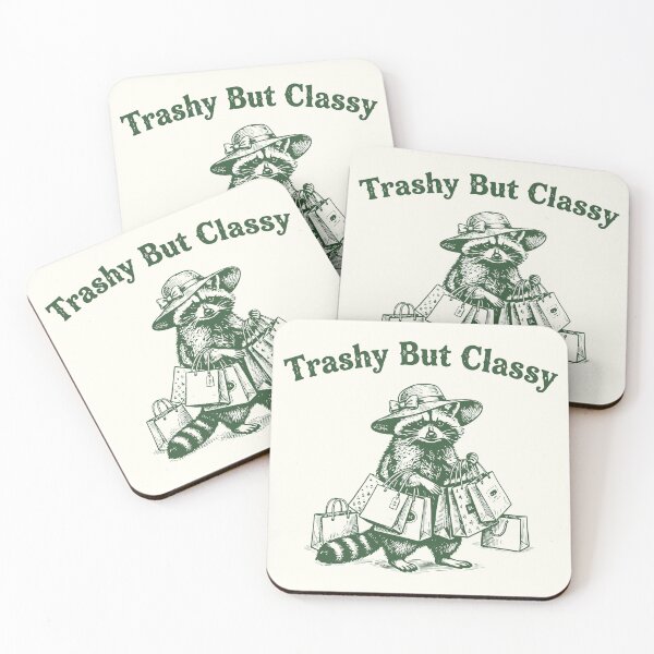 Item preview, Trashy But Classy Funny Raccoon Shopping   designed and sold by Y-Vibes.