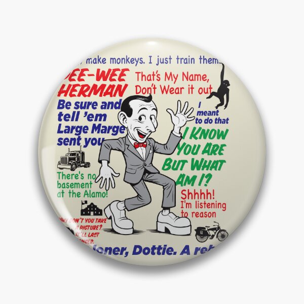 Item preview, Pee Wee Herman Caricature Quotes Lts designed and sold by Alema Art.