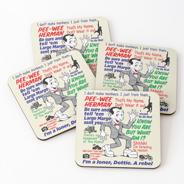 Item preview, Pee Wee Herman Caricature Quotes Lts designed and sold by Alema Art.
