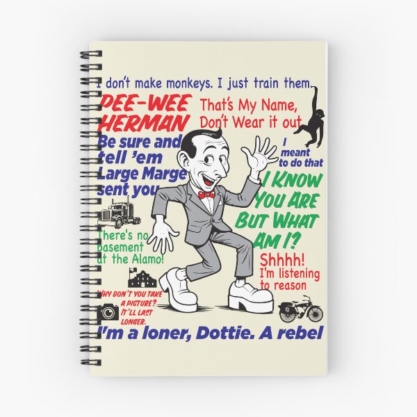 Item preview, Pee Wee Herman Caricature Quotes Lts designed and sold by Alema Art.