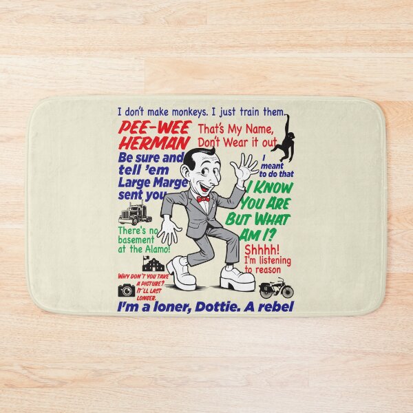 Item preview, Pee Wee Herman Caricature Quotes Lts designed and sold by Alema Art.