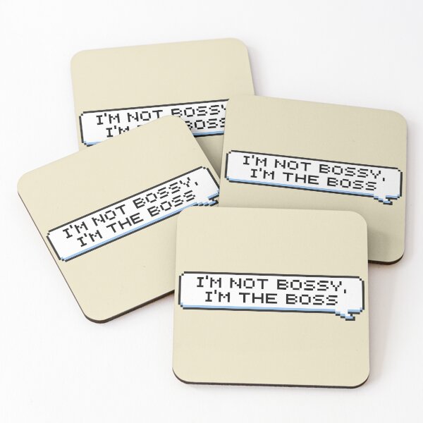 Item preview, I'm Not Bossy, I'm the Boss Sticker designed and sold by Potato Quality Prints.