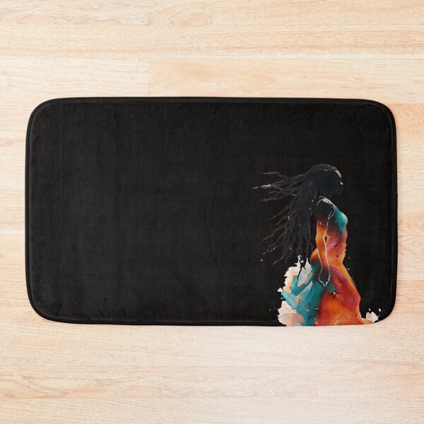 Item preview, Watercolor Silhouette Black Woman with Long Locs Art designed and sold by WHDProduction45.