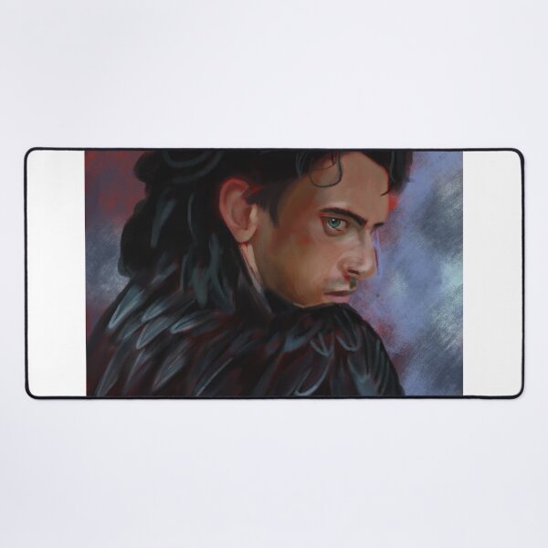 Item preview, Dark Winged Guardian – Dramatic Fantasy Portrait designed and sold by jassoart.