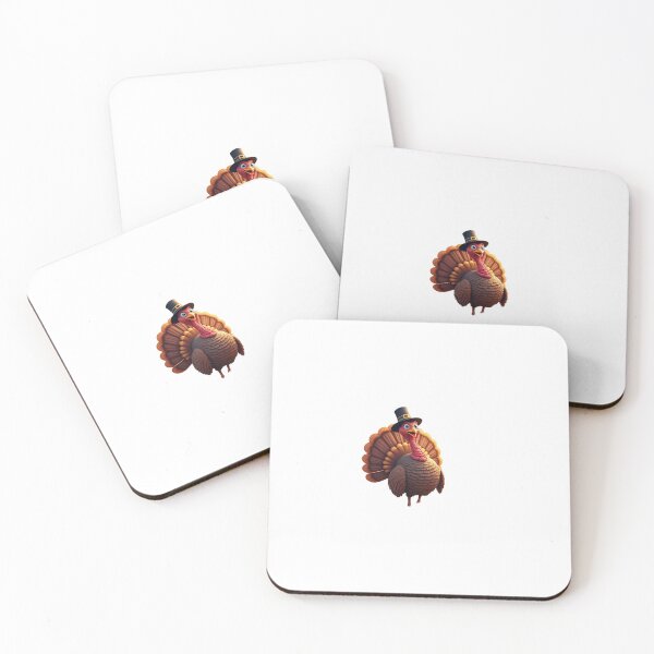 Item preview, A smiling turkey wearing a pilgrim hat saying “Gobble Gobble!” designed and sold by STICKERS FOR SALE NOW.