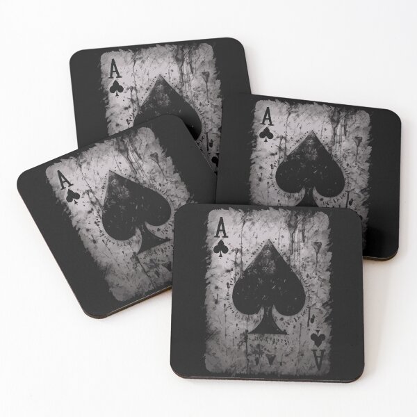 Item preview, Ace of Spades – Dark Grunge Map designed and sold by drizzd.