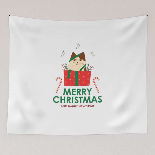Item preview, Grumpy Cat Christmas Gift Box Design - Funny Holiday Merch designed and sold by Magounette.