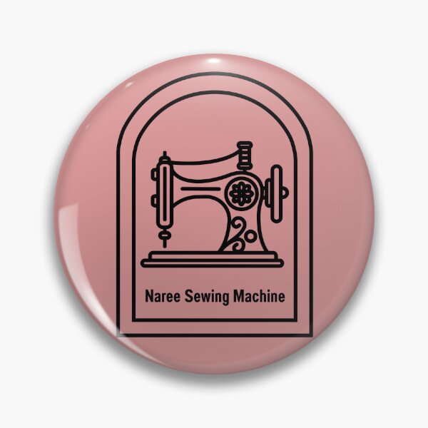 Item preview, Vintage Sewing Machine Logo / Naree Sewing Machine designed and sold by KittenAndCo.