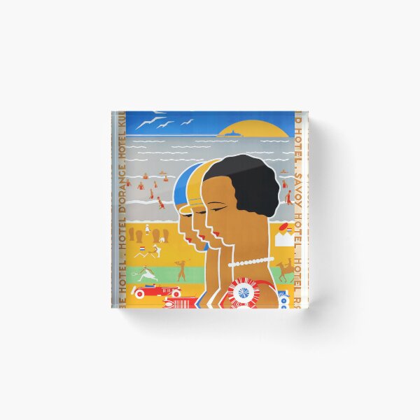 Item preview, Vintage Art Deco Travel Poster | Scheveningen Seaside Resort | Retro Wall Art & Home Decor | Holland | The Hague | 1920s Style designed and sold by artofuniverse.