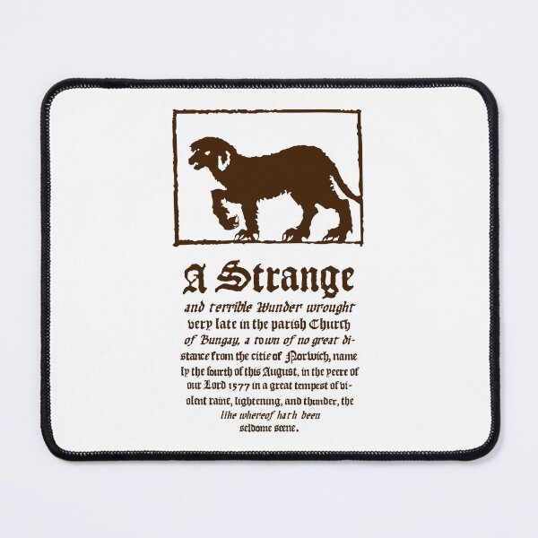 Item preview, Black Shuck "A Strange and Terrible Wonder" - East Anglian Folk Lore (dark brown) designed and sold by Larkwort.