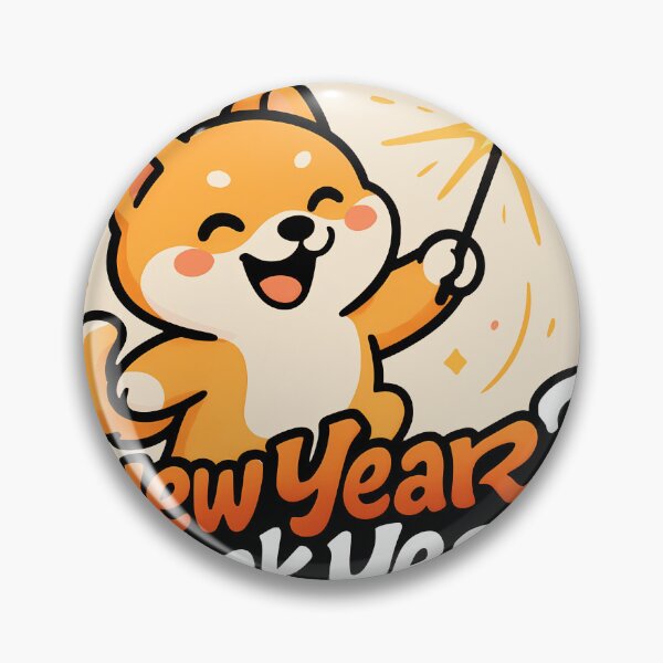 Item preview, New Year Dog – Heck Yeah! Cute Shiba Celebration designed and sold by Parallel Fold.