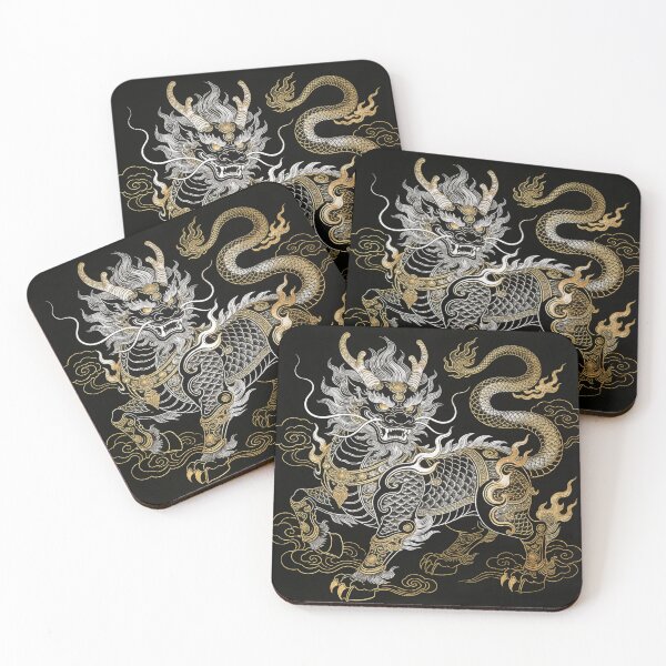 Item preview, Divine Silver and Gold Qilin Mythical Beast designed and sold by zzz888.