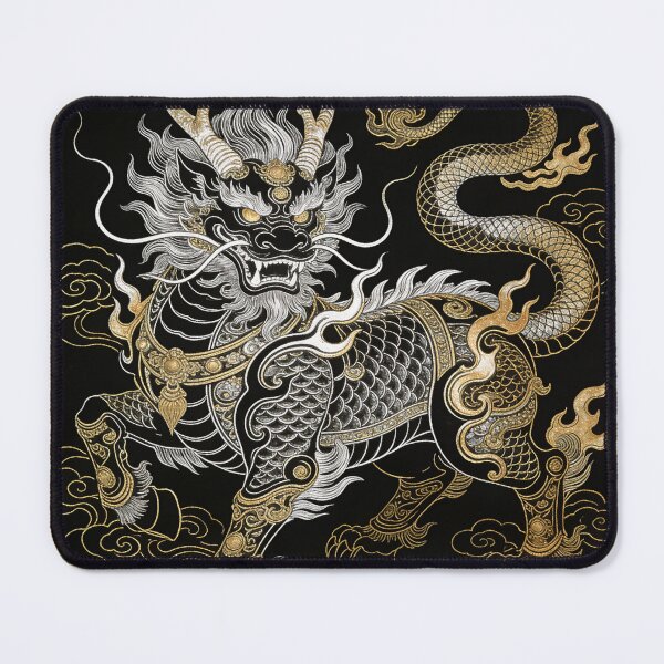 Item preview, Divine Silver and Gold Qilin Mythical Beast designed and sold by zzz888.
