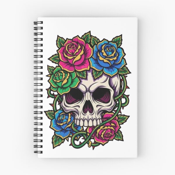 Item preview, Skull and Roses – Bold Tattoo Style designed and sold by mari0n980.