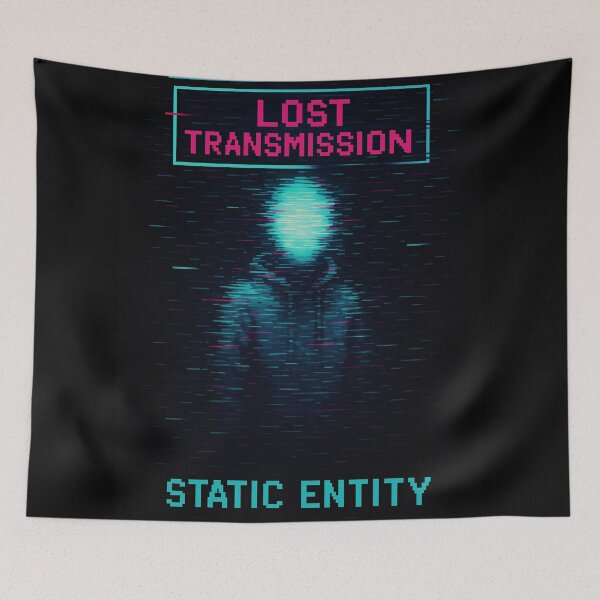 Item preview, Lost Transmission #1 – Static Entity | VHS Glitch Horror Art designed and sold by JupiterGlitchEmpire.