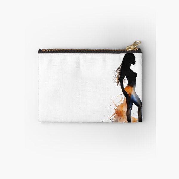 Item preview, Watercolor Silhouette Black Woman with Long Locs Art designed and sold by WHDProduction45.