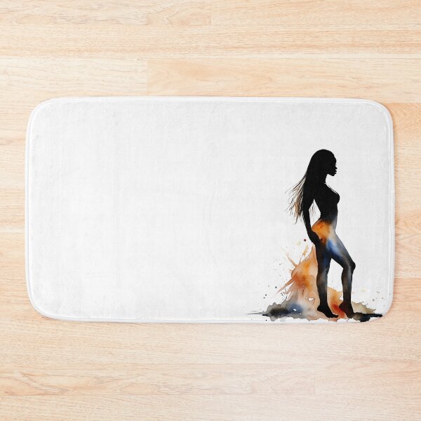 Item preview, Watercolor Silhouette Black Woman with Long Locs Art designed and sold by WHDProduction45.