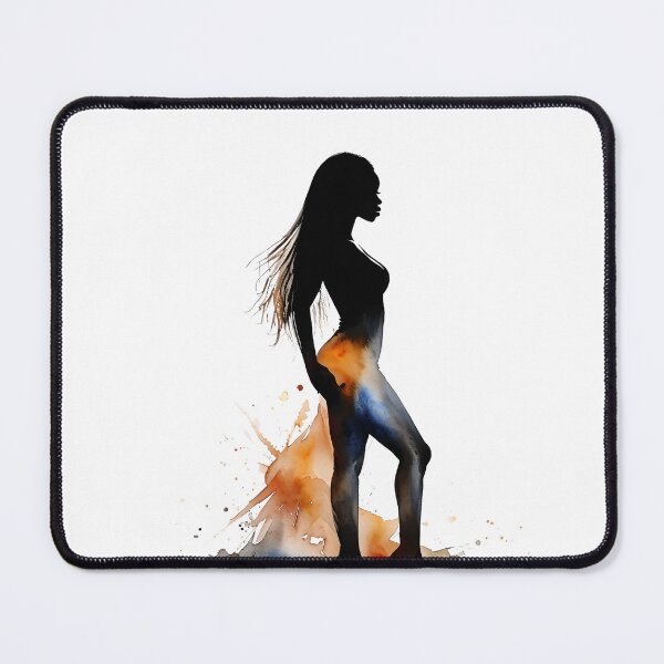 Item preview, Watercolor Silhouette Black Woman with Long Locs Art designed and sold by WHDProduction45.