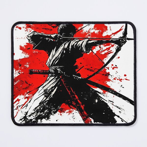 Item preview, Red Black Samurai Archer Splash Art designed and sold by Lineer22.