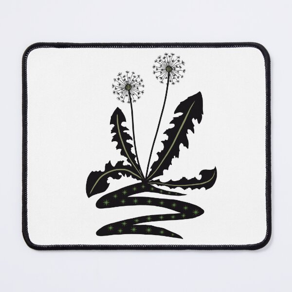 Item preview, Dark Botanical Dandelion Emblem — Minimalist Green Accent Design designed and sold by OOctopusStore.