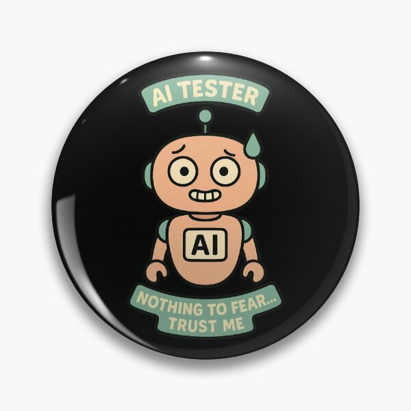Artikelvorschau, KI-Tester Keine Angst, vertrau mir! Lustiges KI-Design entworfen und verkauft von TeeTimeTreasure.