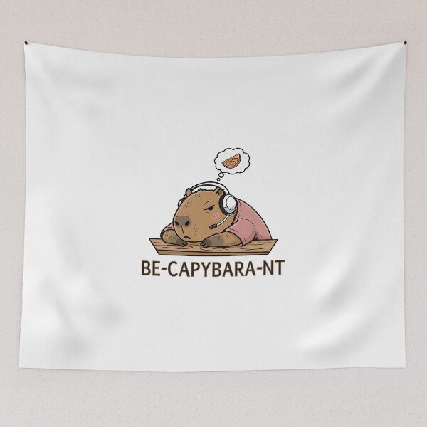 Item preview, Lazy Depressed capybara Listening to Music designed and sold by holywarter.