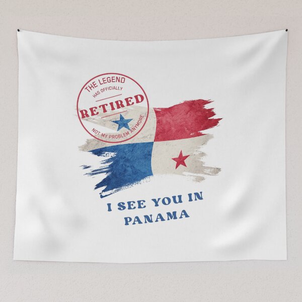 Item preview, Retirement funny design Legend Retired See you in Panama designed and sold by TeeArtWorld.
