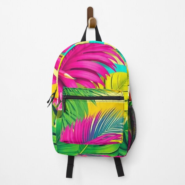 Item preview, Maximalist Palm Beach Stripes - Bold Tropical Art designed and sold by Glitchart66.